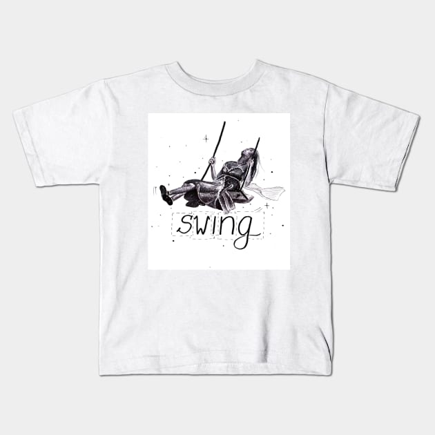 SWING Kids T-Shirt by karil01